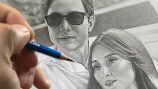 LIVE Drawing! Realistic Pencil Shading Portrait + Tutorial