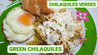 CHILAQUILES VERDES CON CREMA Y QUESO /  Revoltijo con Luis y Reina