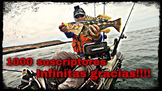 PESCA EN KAYAK- 1000 suscriptores, muchas gracias!!! Pesca En la Salina! ENG SUBTITLES