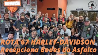 Rota 67 Harley-Davidson recepciona MC Bodes do Asfalto. Campo Grande MS.