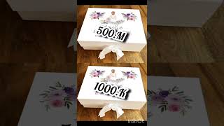 Choose your gift box  500M vs 100K #viral #trending #gift #short