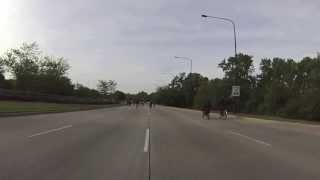 Bike the Drive on Lake Shore Drive Heading South to the Museum of Science and Industry