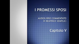 I PROMESSI SPOSI, CAPITOLO V