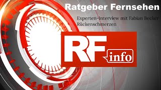 Experten Interview Sport Studio Aggertal - Fabian Becker - Rückenschmerzen