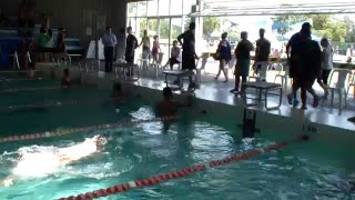 2016 School Swim Meet Nicholas 50m Backstroke Winner