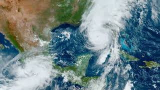 Satellite animation of Hurricane Helene September 22-30, 2024 4K 20fps