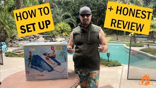 HOW TO Set Up Intex Pool Water Slide + HONEST REVIEW