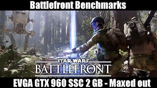 Battlefront Beta - EVGA GTX 960 SSC 2 GB benchmark - Maxed out TAA + Ultra Settings