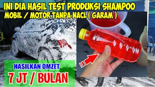 TEST SHAMPOO MOBIL MOTOR SALJU || IDE USAHA CARA MEMBUAT SHAMPOO MOBIL SALJU