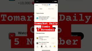 Tomarket Daily Combo 5 November || Tomerket Daily Code Today #airdrop #tomarket #tomarketdailycombo