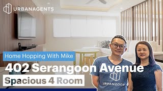 Bright, Spacious 4 Room HDB Flat With Condo-like Fittings! | Blk 402 Serangoon Ave 1