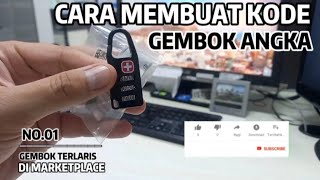 Cara mengganti kode gembok mini 3 angka