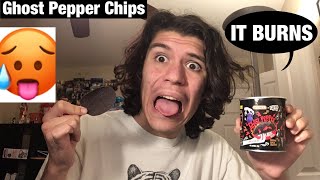 (SPICY) Ghost Pepper Chips Challenge *MY MOUTH BURNS*