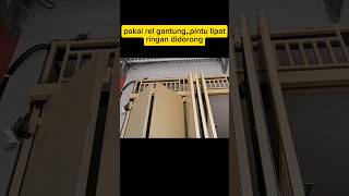 roda atas pintu lipat(pintu ruko) ringan saat didorong #shorts #relgantung #pintulipat #pinturuko