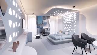 Your futurist Hotel Room, Arch viz, Twinmotion 2021