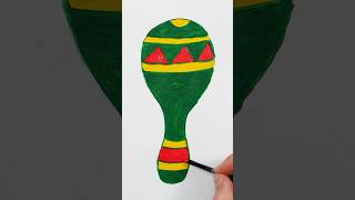 Maracas 🪇 Painting! Art for Kids  #shorts #painting #art #shortsviral