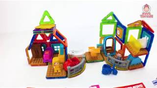 Magformers Maxs Playground Set & Maggies House Set Toy Unboxing