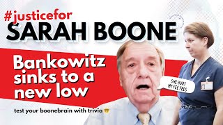 Countdown to #SarahBoone trial ⏰ 7 days left | Bankowitz sinks to a new LOW