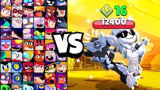 ANGEL LARRY & LAWRIE vs ALL BRAWLERS! With 16 POWER-UPs! | Brawl Stars