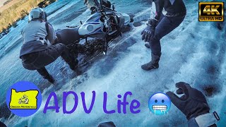 Adventure Bikes on Ice Raw and UnCut! | Oregon Motorcycle 2022 #CB500X #BMW #ADVLife #Oregon