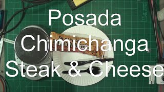 Posada Chimichanga Steak and Cheese burrito