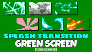 SPLASH TRANSITION GREEN SCREEN NO COPYRIGHT