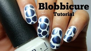 No Nail Art Tools! Easy Blobbicure Nail Tutorial | Nails By Kizzy