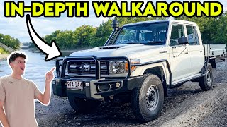 Detailed WALKAROUND of My NEW 79 SERIES Landcruiser // Cost, Accessories, Features AND MORE!