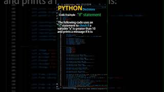 if statement in python | decisions | conditional | #Python | #python for beginners