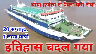 History | 20 Week 100000 passangers | Ghogha Hazira Ro Pax Ferry Service