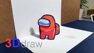 [3D draw] Stereoscopic Among Us 어몽어스