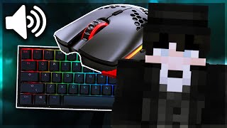 Keyboard + Mouse Sounds ASMR (Handcam) | Hypixel Bedwars