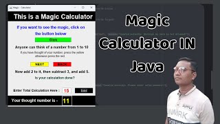 🔢 java program to make a magic calculator | magic no in java