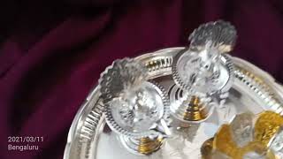 German silver pooja set