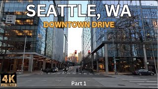 DOWNTOWN DRIVE SEATTLE, WA | Nature Sounds for Sleep and Study