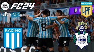 ［FC24］Jugando Liga Argentina Clausura Racing Club vs Gimnasia de la Plata Gameplay sin comentarios