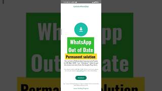 WhatsApp Beta Out of Date Permanent solution 🔥 28 March 2023 WhatsApp not working!#whatsapp