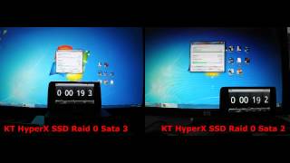 08  Create archive file with Kingston HyperX SSD in Raid 0 at Sata 3 and Sata 2