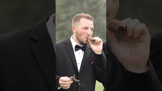 Cigars with your groomsmen on your wedding day? Why not?! 🤩#wedding #weddingvideo #cigars