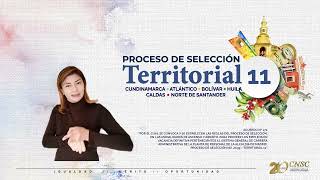 Acuerdo #ProcesoSelecciónCNSC Territorial 11 con interprete señas