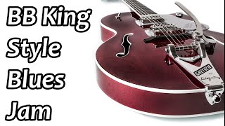 BB King Style Blues Jam Backing Track in Bm