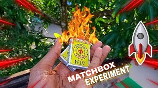 matchbox rocket 🚀 | തീപെട്ടി കൊണ്ടൊരു റോക്കറ്റ് | experiment with matchbox | White box malayalam