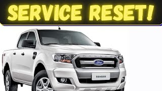 Ford Ranger service light reset procedure how to reset oil change procedure yourself on dash 2015 0n