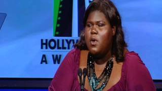 Gabourey Sidibe Inspiration Speech at the Hollywood Awards