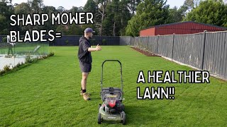 How to sharpen rotary mower blades FULL GUIDE