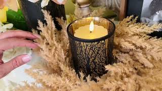 Pampas Grass Candle Ring/ Wreath