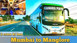 2 crore ki primium Luxury AC Sleeper bus on board TV 📺📺 Mumbai to Manglore