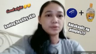 EVENING  beauty routine( Nivea cream & Facial cleanser)#01  effective nga ba??