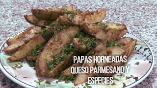 Cómo Hacer Papas Horneadas Queso Parmesano y Especies - Video #45