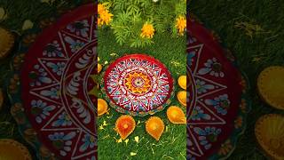 Diwali full thali decoration with pradip🪔 #minivlog #design  #diwalispecial #painting #shortsviral